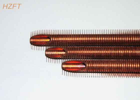 Heat Transferring Copper Finned Tube Flexible For Coaxial Evaporators 10.2mm Inner Dia