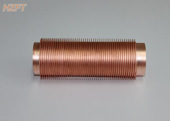 Vibration Resistance Copper Finned Tube for Industrial Boilers 0.3 ~ 0.5mm Fin Thickness