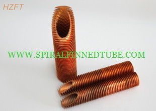 Flue Gas Condensers Integral Copper Finned Tube For Bending And Coiling Purposes