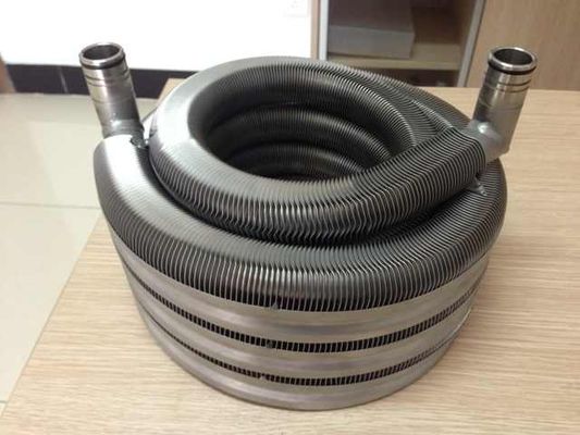 Laser Welded Finned Tube Coil For Oil Cooler / Solar System / Water Heating