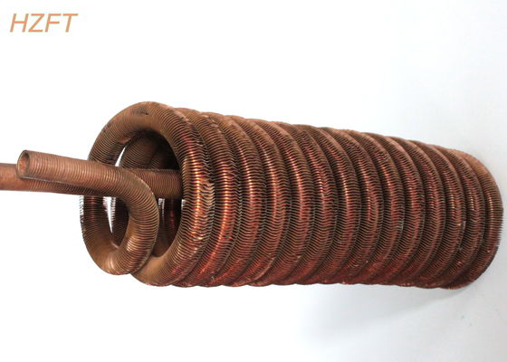 Domestic Water Boilers Roll forming Finned Tube Coil With Tin plating
