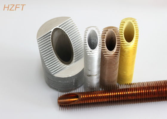 Heat Exchanging Parts Extruded Spiral Finned Aluminum Tube / Fin Tube Exchanger