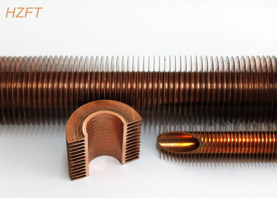 Heat Exchanging Copper Spiral Finned Tube With Extruding Process
