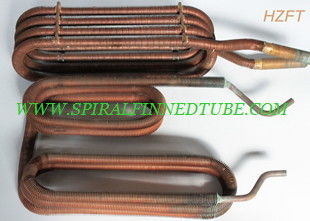 Automotive Engineering Condenser Finned Coil Heat Exchangers  Aluminum / Copper
