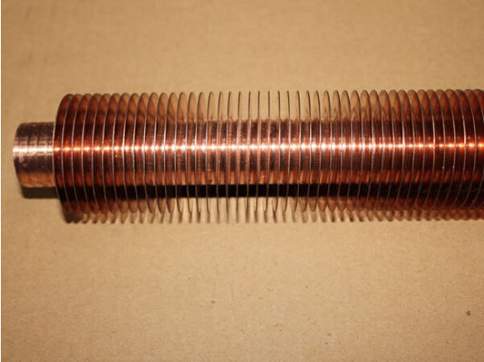Heat Exchanging Copper Spiral Finned Tube With Extruding Process