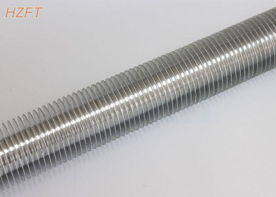 ชิ้นส่วนแลกเปลี่ยนความร้อน Extruded Spiral Finned Aluminium Tube / Fin Tube Exchanger