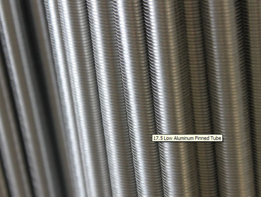 Bobinas de condensación secundarias del tubo aletado del titanio de las calderas para los cambiadores de calor